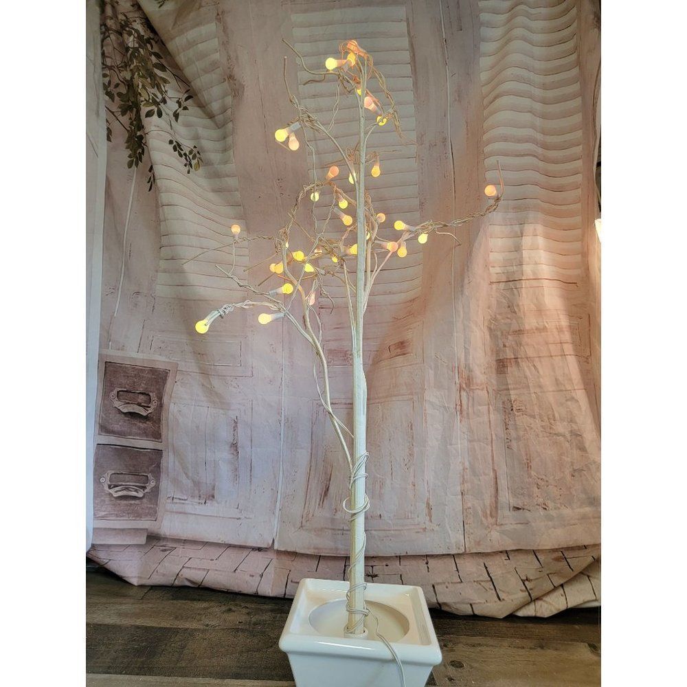 Silvestri light up tree white pastel easter decor figure‎